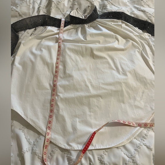 Christopher Kane white shirt tunic with crystal sleeves and collar - Picture 5 of 10